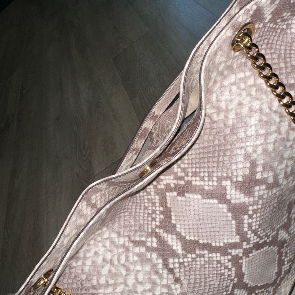 Michael Kors Jet Set Chain Dark Sand Python Large… - image 7